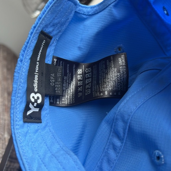 Y-3 Adidas Yohji Yamamoto Baby Blue Ripstop Dad Cap - Picture 6 of 6